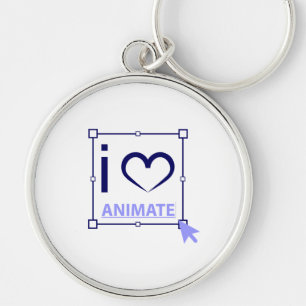 Porte-clés I Love Animate