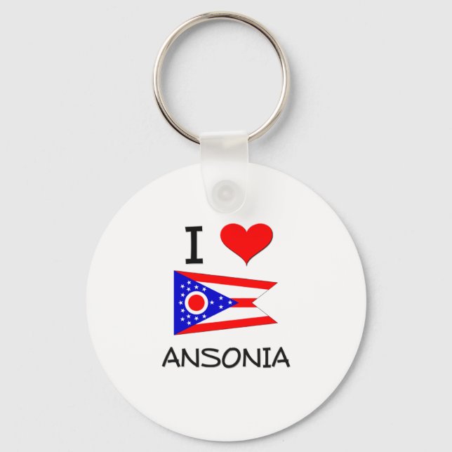 Porte-clés I Love Ansonia Ohio (Recto)