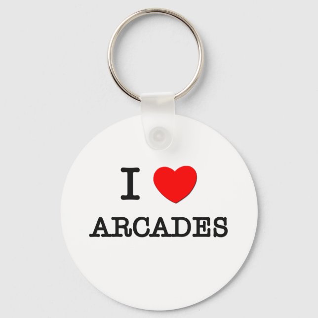 Porte-clés I Love Arcades (Recto)