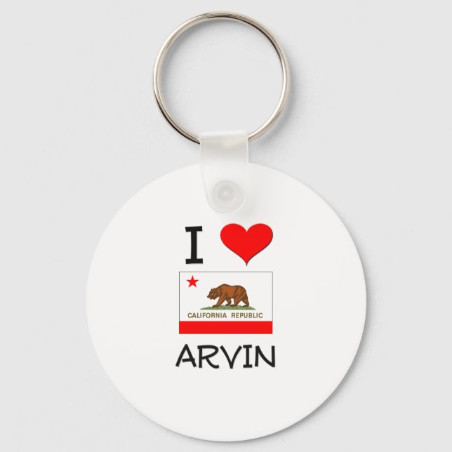 Porte-clés I Love ARVIN California (Recto)