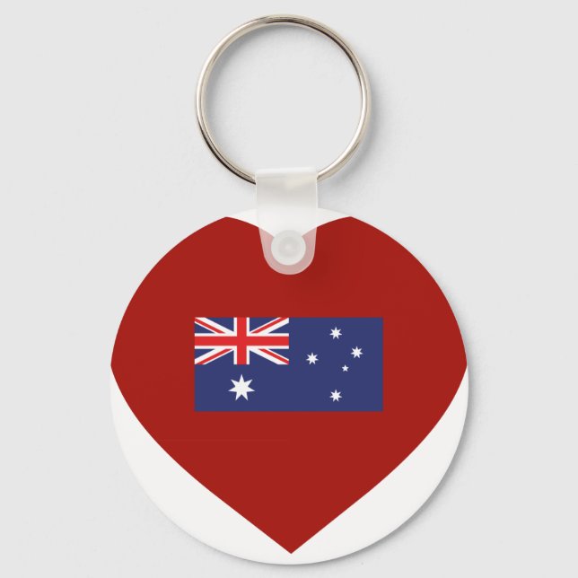 Porte-clés I Love Australia (Recto)
