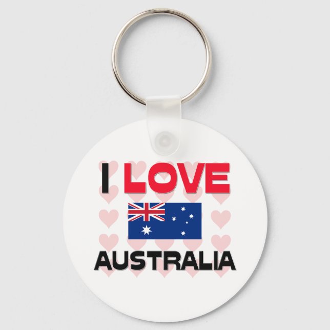 Porte-clés I Love Australia (Recto)