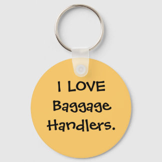 Porte-clés I LOVE Bagages Handlers étiquette de bagages