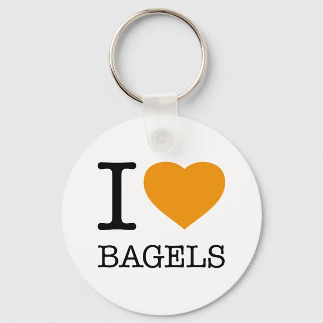 PORTE-CLÉS I LOVE BAGELS (Recto)
