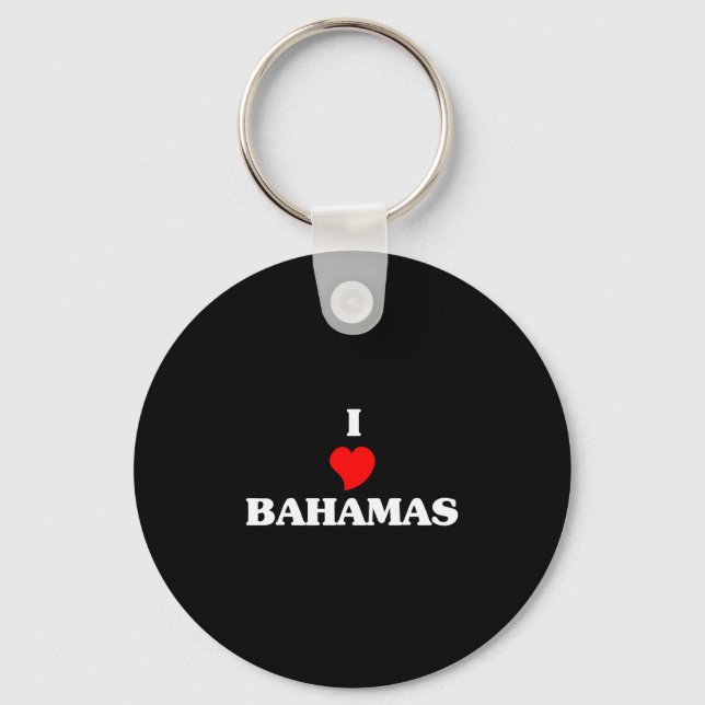 Porte-clés I Love Bahamas (Recto)
