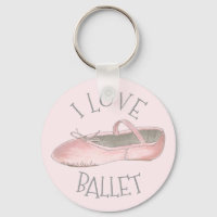 I Love Ballet Ballerina Pink Slipper Dance Teacher