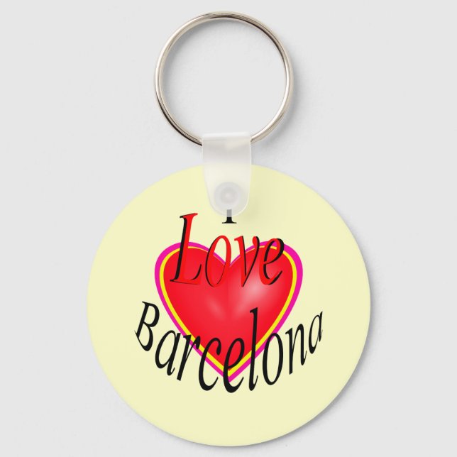 Porte-clés I Love Barcelona! (Recto)