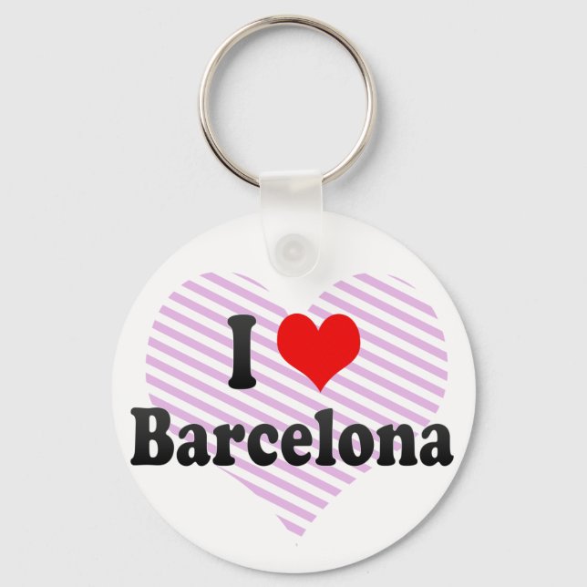 Porte-clés I Love Barcelona, Spain (Recto)