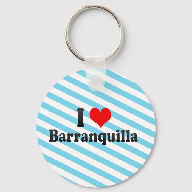 Porte-clés I Love Barranquilla, Colombie (Recto)