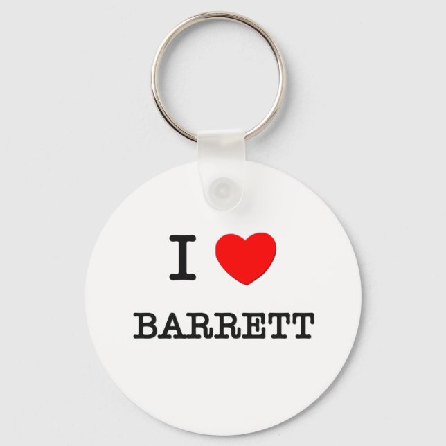 Porte-clés I Love Barrett (Recto)