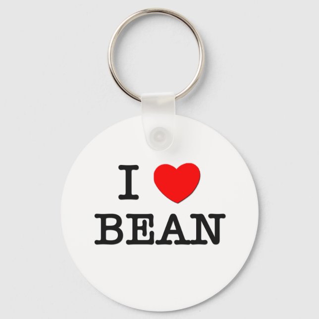 Porte-clés I Love Bean (Recto)