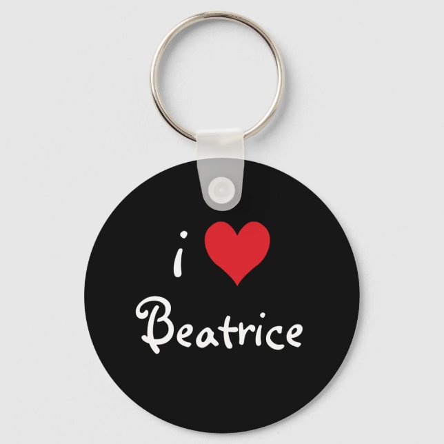 Porte-clés I Love Beatrice (Recto)