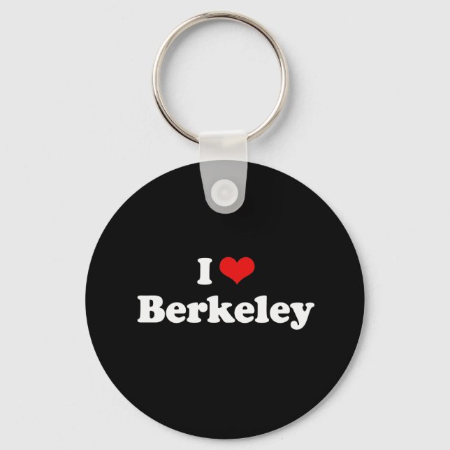 Porte-clés I Love Berkeley Tshirt blanc (Recto)