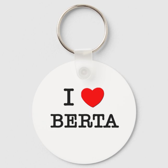 Porte-clés I Love Berta (Recto)