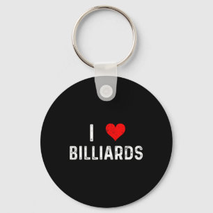 Porte-clés I Love Billiards - Coeur - Poisson Perdu Table H