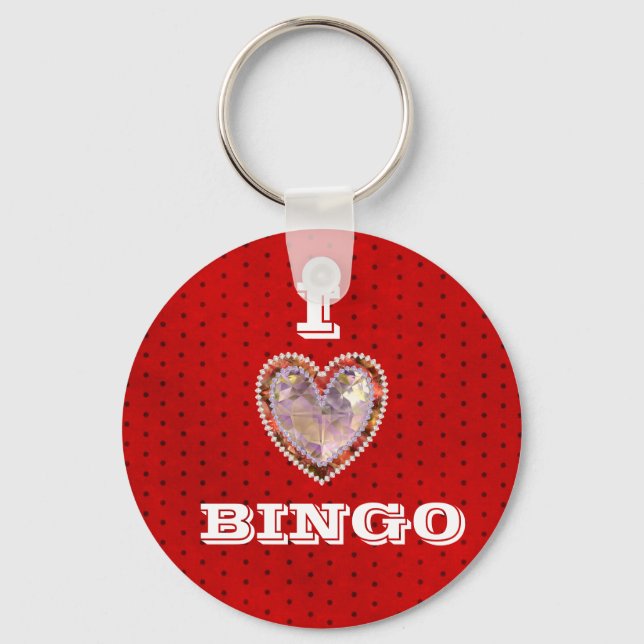 Porte-clés I Love Bingo porte - clé (Recto)