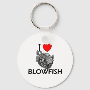 Porte-clés I Love Blowfish