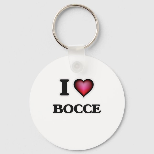 Porte-clés I Love Bocce (Recto)