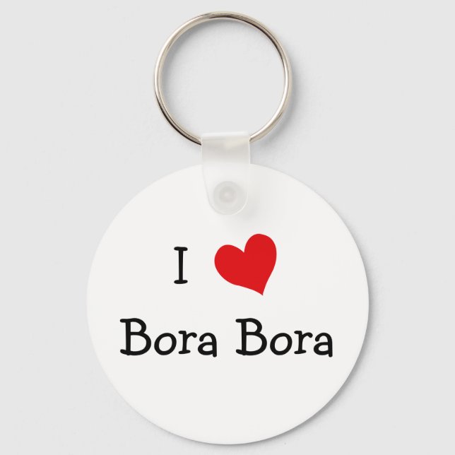 Porte-clés I Love Bora Bora (Recto)