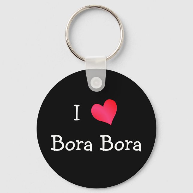 Porte-clés I Love Bora Bora (Recto)