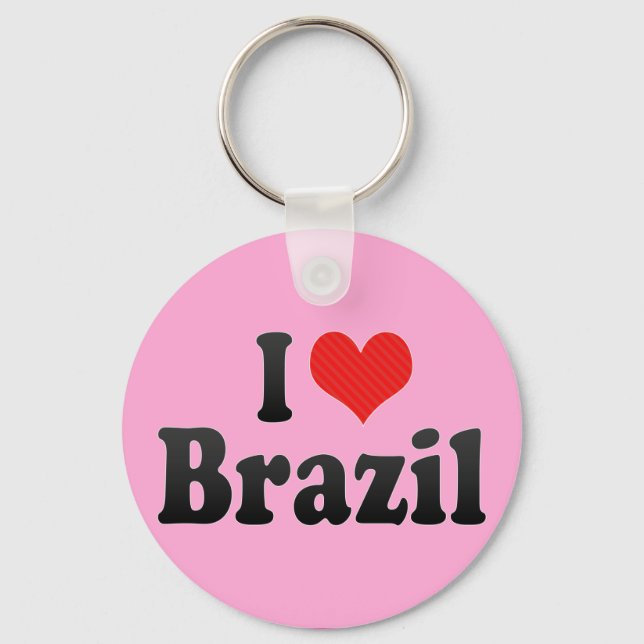Porte-clés I Love Brazil (Recto)