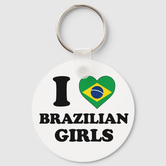 Porte-clés I love Brazilian girl (Recto)
