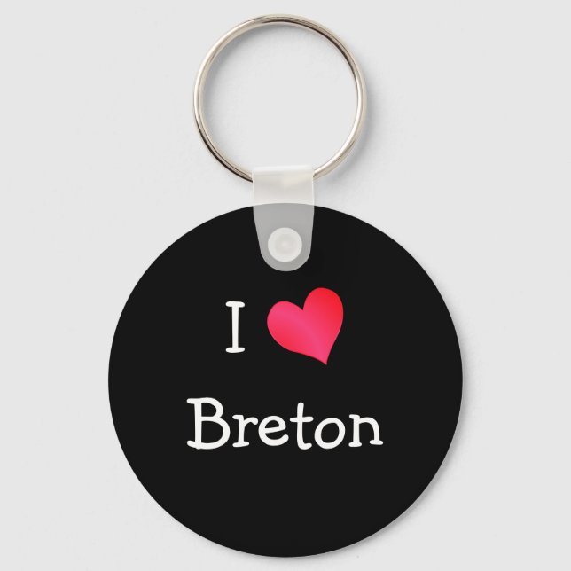 Porte-clés I Love Breton (Recto)