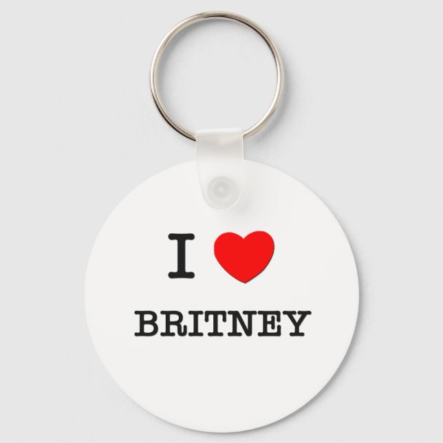 Porte-clés I Love Britney (Recto)