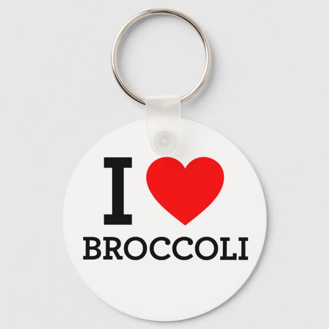 Porte-clés I Love Broccoli (Recto)