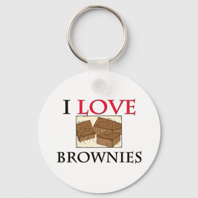 Porte-clés I Love Brownies (Recto)