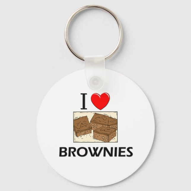 Porte-clés I Love Brownies (Recto)