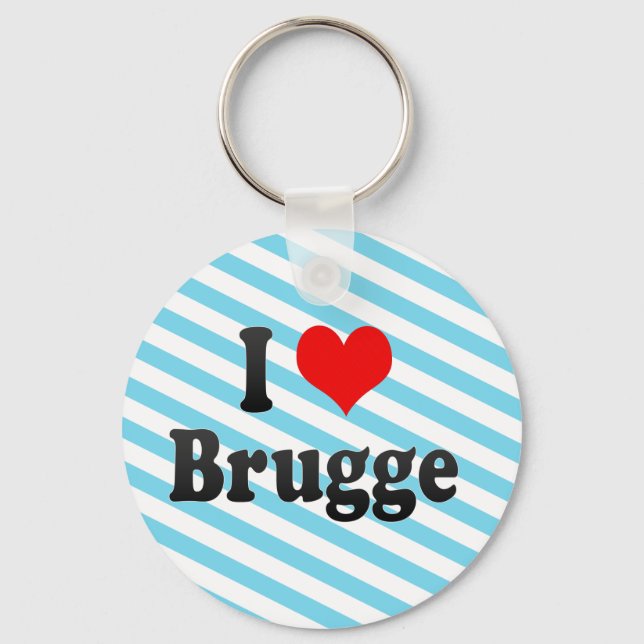 Porte-clés I Love Brugge, Belgique (Recto)