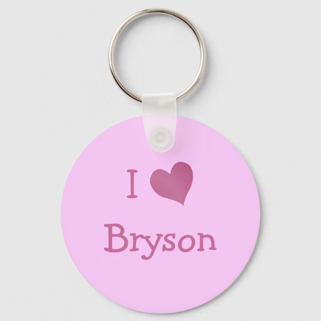 Porte-clés I Love Bryson (Recto)