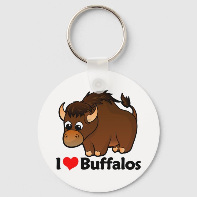 Porte-clés I Love Buffalos (Recto)
