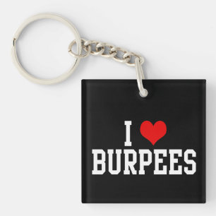 Porte-clés I Love Burpees, Fitness