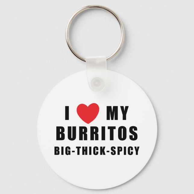 Porte-clés I Love Burritos (Recto)