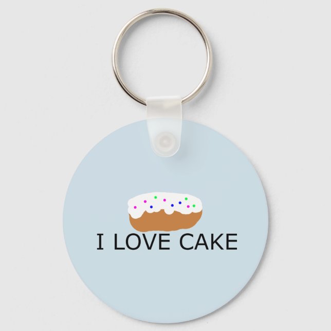 Porte-clés I Love Cake Porte - clé (Recto)
