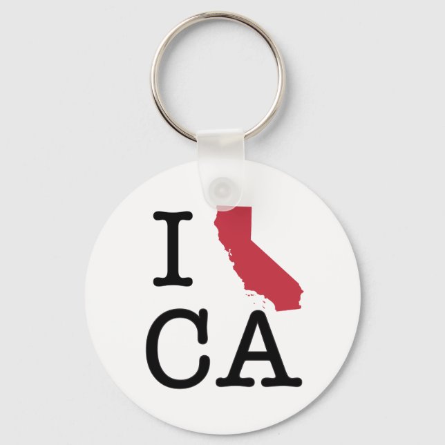 Porte-clés I Love California (Recto)