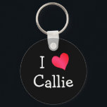 Porte-clés I Love Callie<br><div class="desc">A lovely red and pink "I Love" heart design just in time for Valentine's Day,  tell your friend or sweetheart just what he/she means to you.</div>