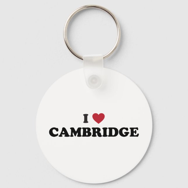 Porte-clés I Love Cambridge Massachusetts (Recto)