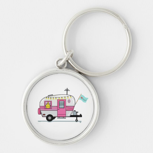 Porte-clés I Love Camping Porte - clé (Devant)