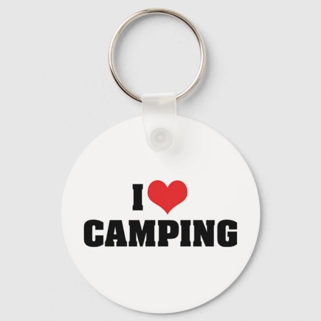 Porte-clés I Love Camping Porte - clé (Recto)