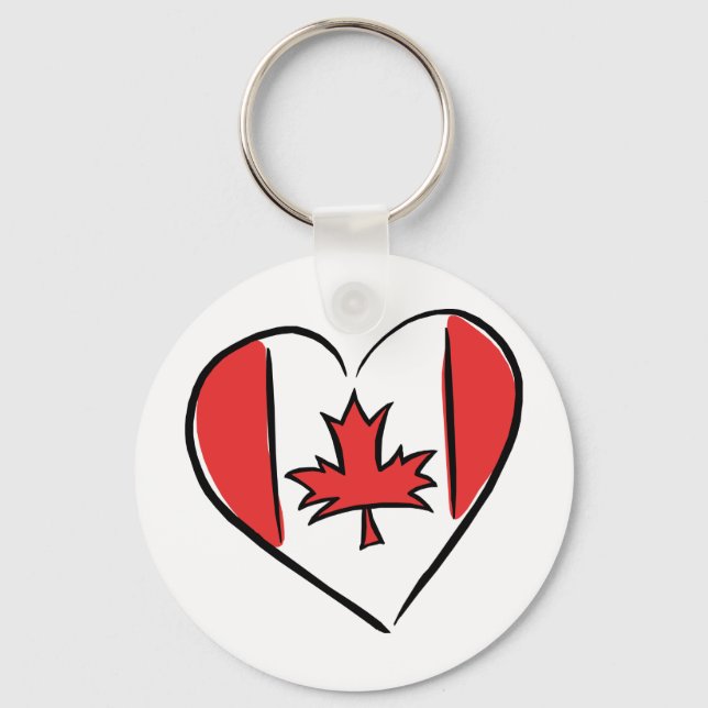 Porte-clés I Love Canada (Recto)