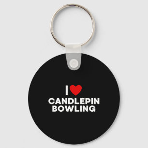 Porte-clés I Love Candlepin Bowling T Shirt