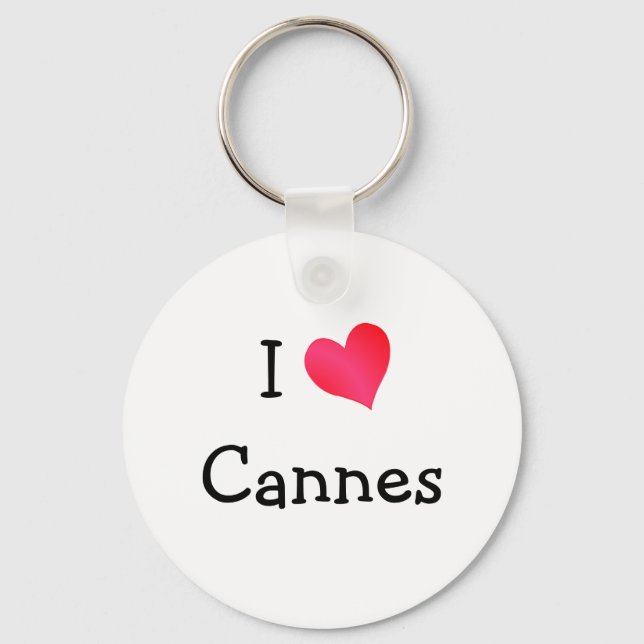 Porte-clés I Love Cannes (Recto)