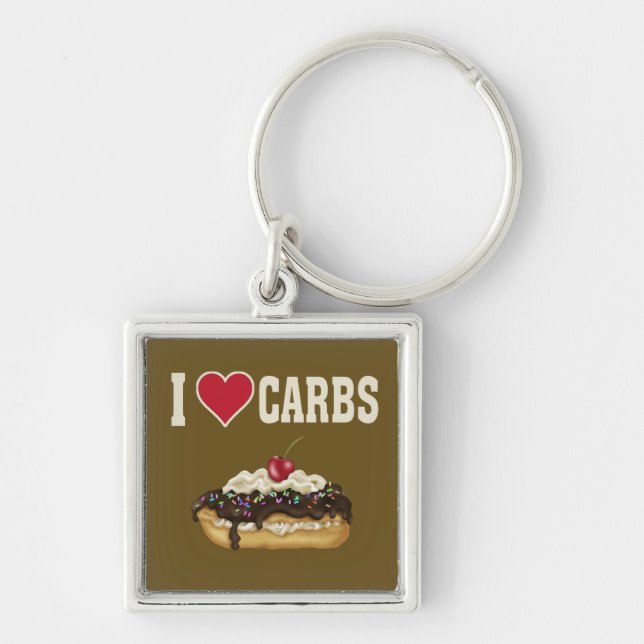 Porte-clés I Love Carbs (Devant)