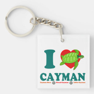 Porte-clés I Love Cayman Caribbean Style Souvenir