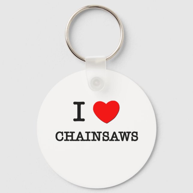 Porte-clés I Love Chainsaws (Recto)