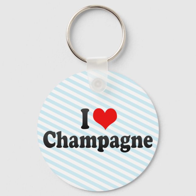 Porte-clés I Love Champagne (Recto)