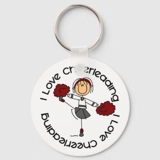 Porte-clés I Love Cheerled Stick Figure Pom-pom girl
